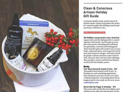 AW Chocolate in Conscious Lifestyle Magazine Gift Guide