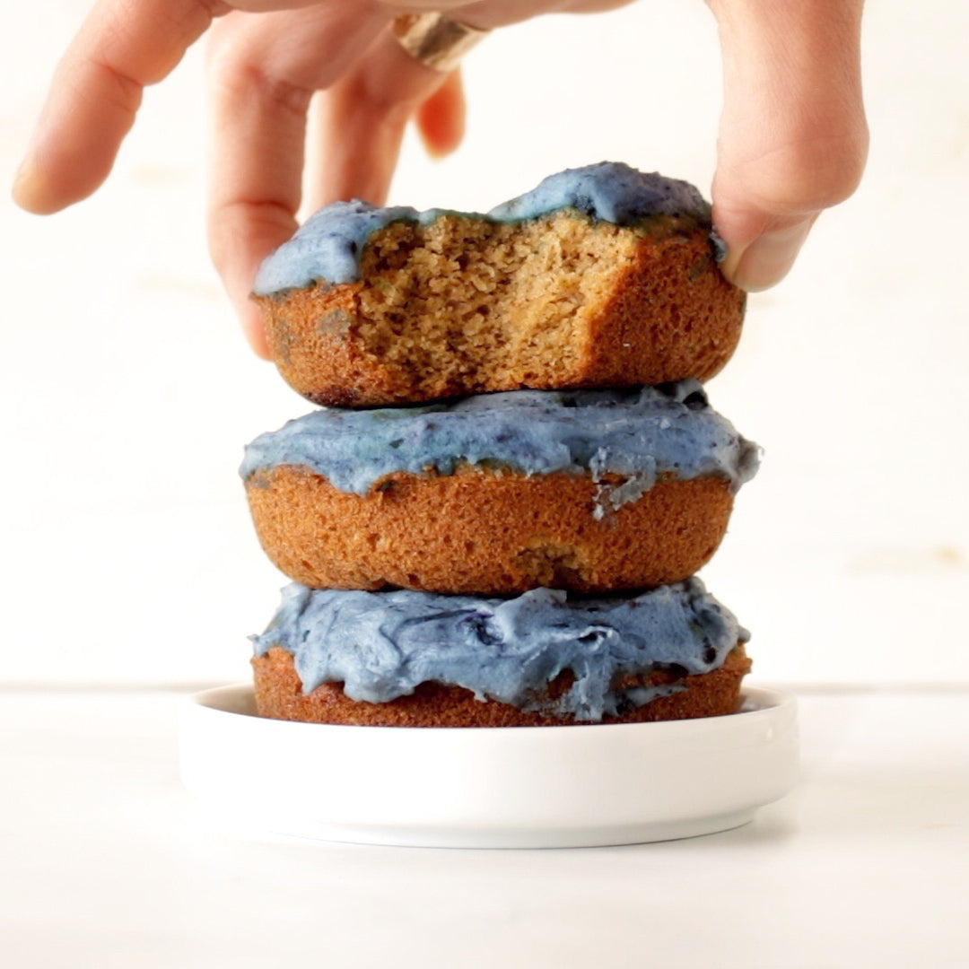 Gluten Free Paleo Blueberry Beauty Donuts