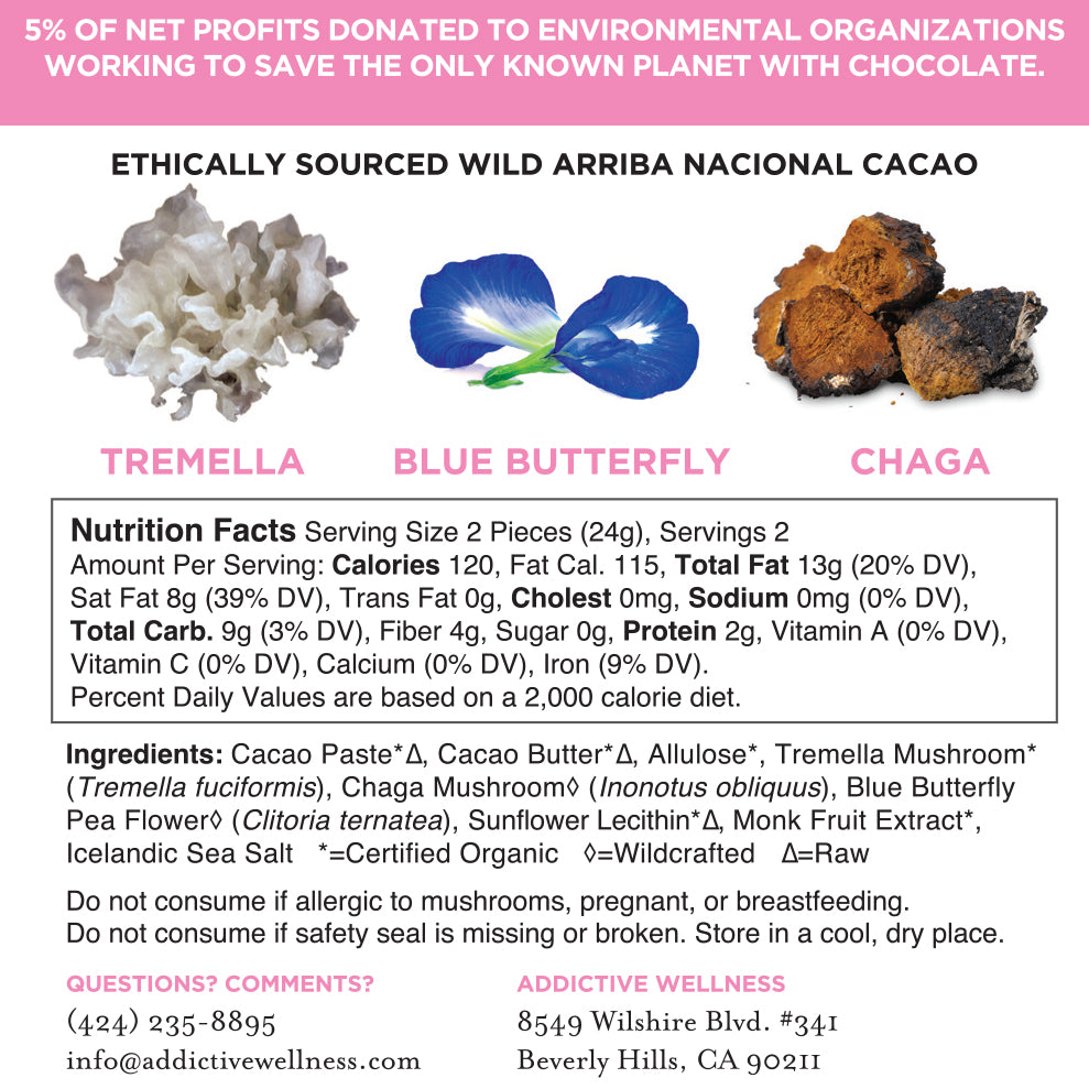Addictive Wellness Beauty Chocolate Nutrition Facts