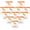 12 boxes of Addictive Wellness Chocolate with a unicoern logo on a white background