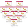 Multiple packages of Addictive Wellness Chocolate with a gold horse logo on a white background.