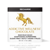 Addictive Wellness Chocolate packaging with a gold unicorn on a white background