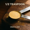 Half teaspoon of astragalus powder, once a day