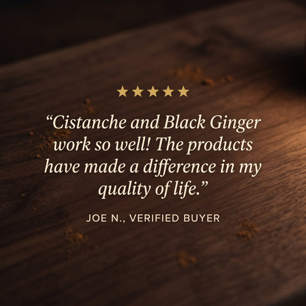 Five-star Cistanche review from Joe N., verified buyer