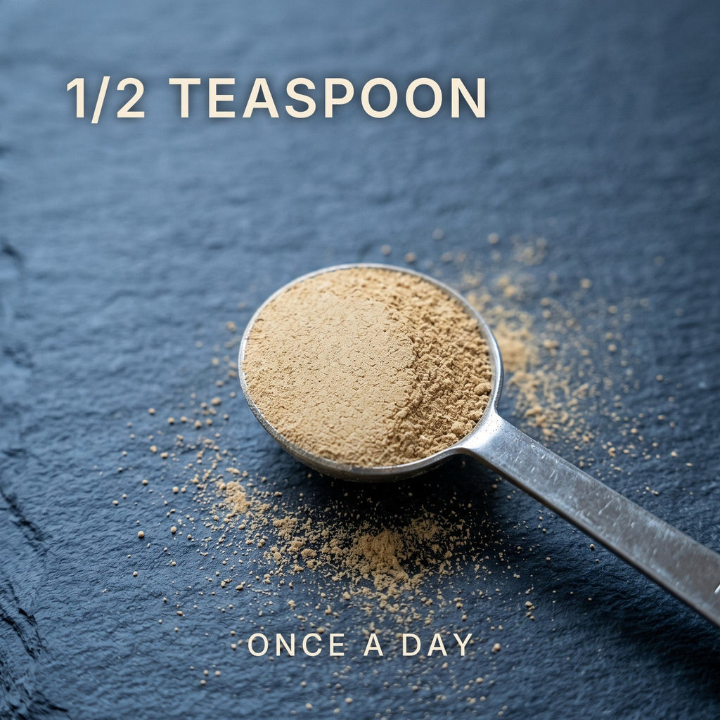 Half a teaspoon of gynostemma extract powder, once a day