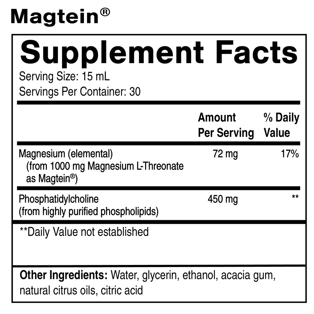 Liposomal Magtein® Magnesium L-Threonate