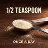 Half teaspoon of tremella mushroom powder, once a day